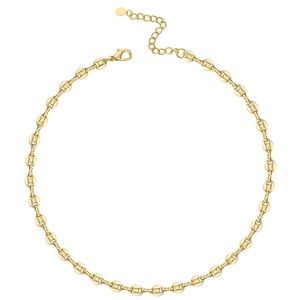14K Gold Plated Coffee Bean Necklace